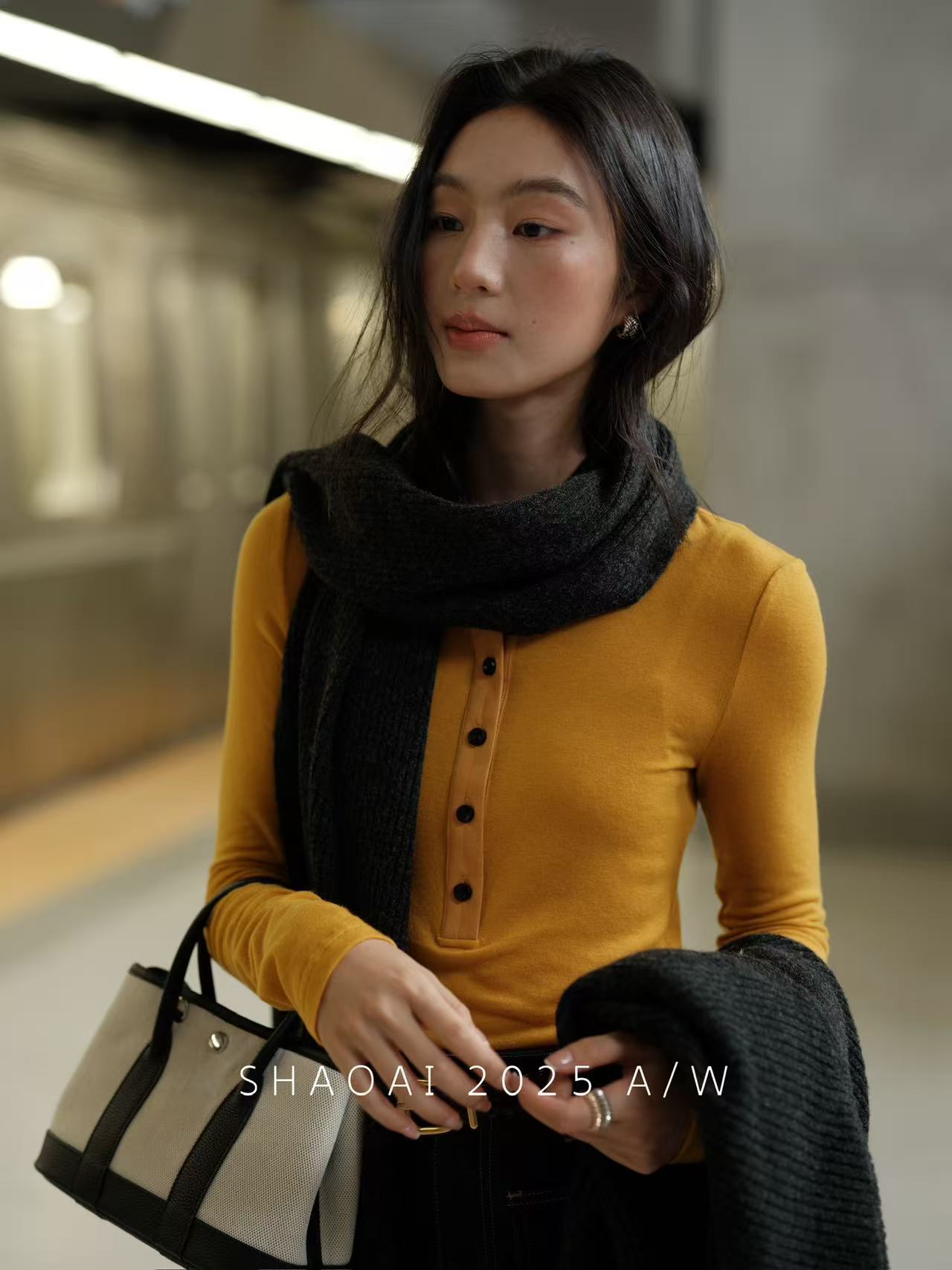 南油原创设计师品牌特价天丝羊毛打底衫