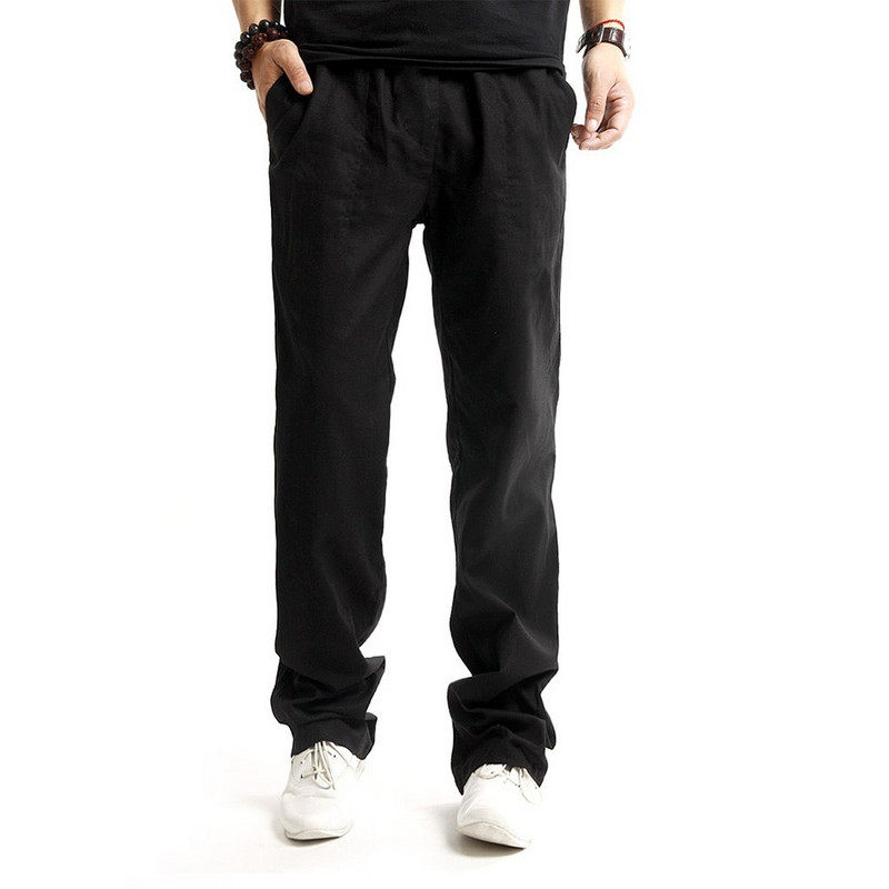 summer Mosquito control men's wear Beige 200 Cotton and hemp Drawstring Flax Youth Large Easy adultin the Men's clothing, Casual pants  category - from Buy2taobao.com to provide professional Taobao agent buy service