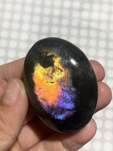 拉长石手把玩件原石奇石收藏品办公室家居客厅卧室书房阳台装饰Z