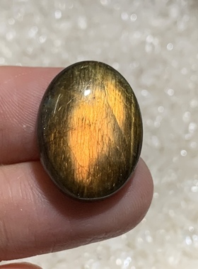 拉长石吊坠椭圆紫彩芬兰矿印度马达加斯加裸石蓝光彩虹月光20*15