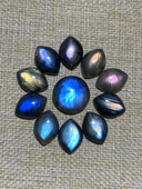 拉长石吊坠马眼18 13戒指耳环项链首饰饰品手工DIY手链情侣礼物绕