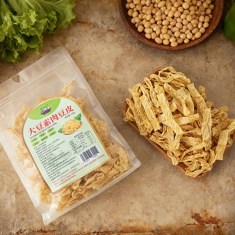 谋知坊大豆素肉豆皮豆丝火锅食材干货无盐麻辣烫烧烤烹炒烩菜凉拌