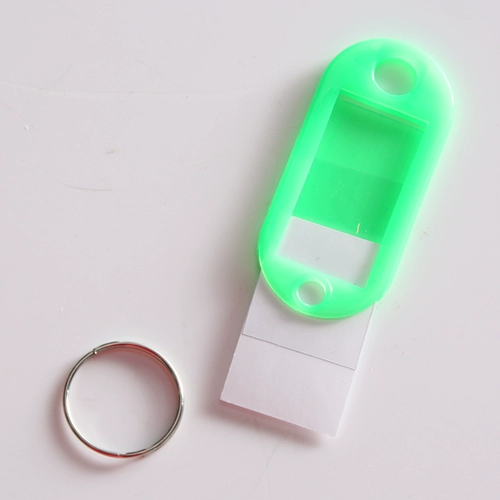 Пластиковая багажная бирка для ключей, брелок с ключом