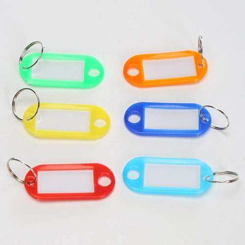 Пластиковая багажная бирка для ключей, брелок с ключом