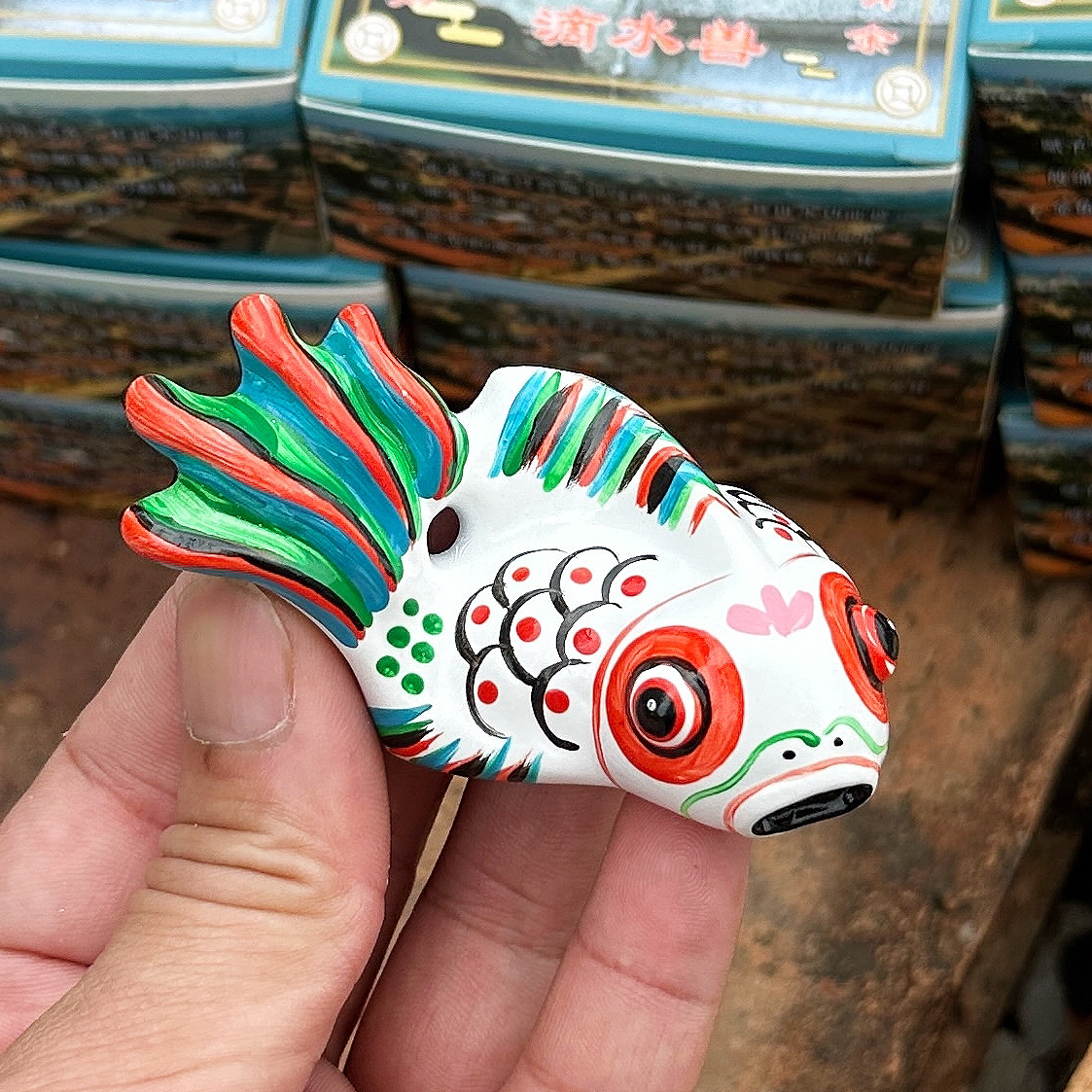泉州文创滴水兽冰箱贴立体手工彩绘摆件开口滴水生财居家吉祥闽南
