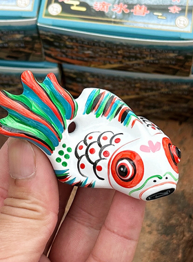 泉州文创滴水兽冰箱贴立体手工彩绘摆件开口滴水生财居家吉祥闽南