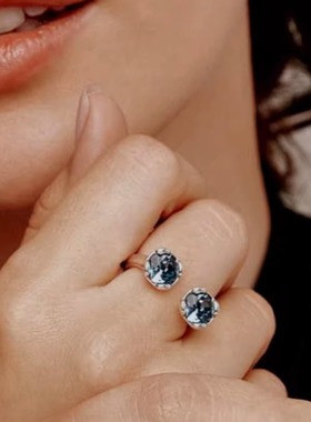 西班牙轻奢小众大宝石戒指