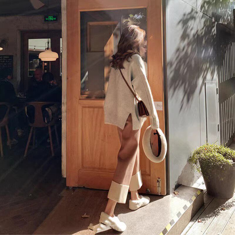 2024 새로운 봄 가을 홍콩 스타일의 복고풍 시크 달콤함 신선함 짠맛 또는 달콤함 서양식 작은 향기 투피스 세트