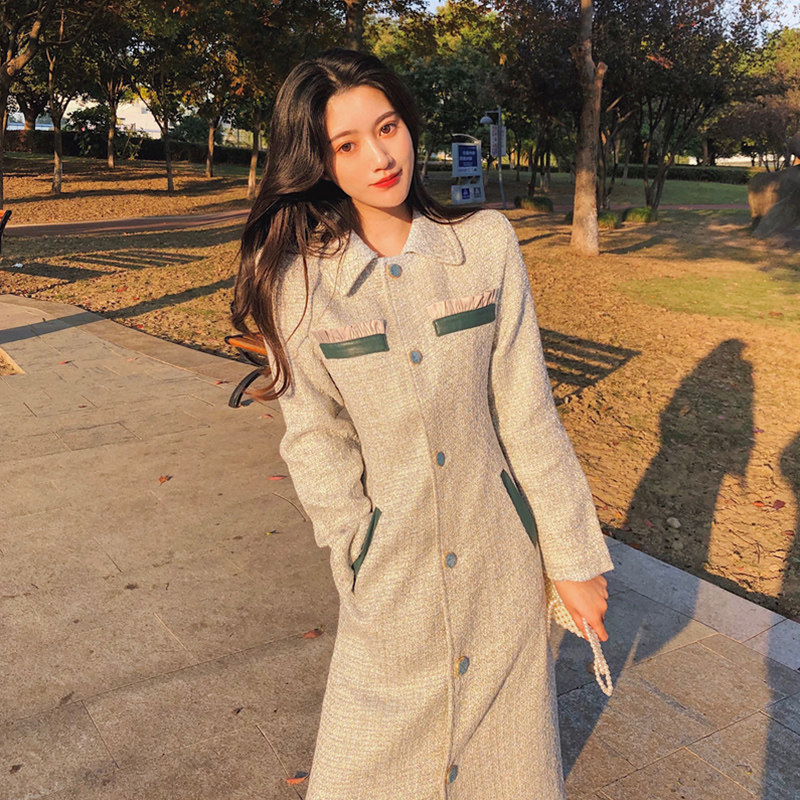 2023 새로운 가을 겨울 슈퍼 선녀 숲 스타일 부드러운 바람 허리 슬리밍 기질 여신 스타일의 옷과 드레스