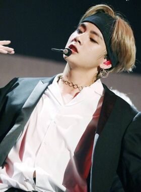 BTS金泰亨V 防弹少年团同款运动针织纯色弹力纯色发带包头巾发带