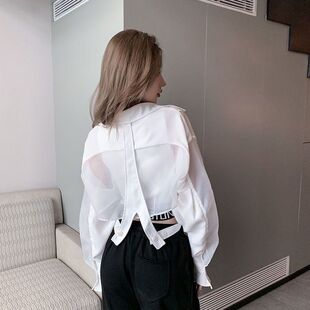 衬衫 欧货时尚 薄款 洋气时髦长袖 小众设计防晒衣女夏可外穿2026新款