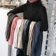女装 秋季 2025洋气内搭高领长袖 大码 t恤堆堆领200斤加绒黑色打底衫