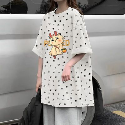 纯棉短袖t恤女2025新款夏