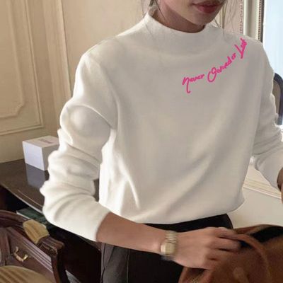 个性百搭双面德绒长袖T恤