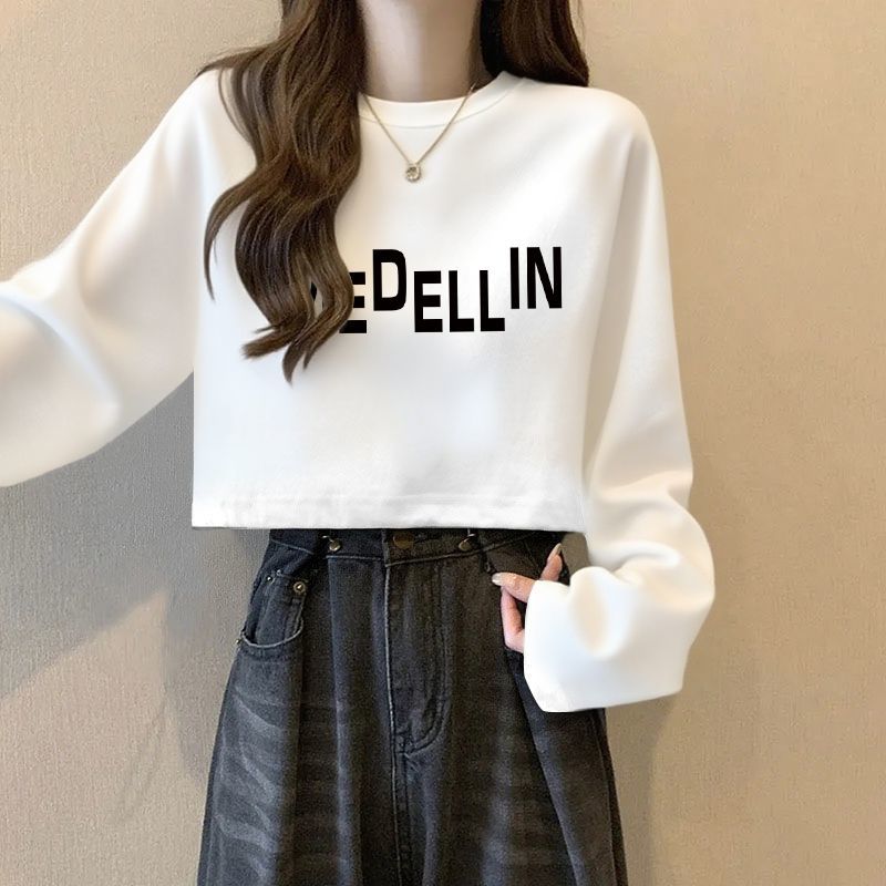 秋季休闲风新款韩版印花短