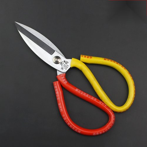 特价双色柄剪刀家用锋利剪子