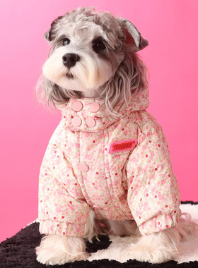 秋冬新款小狗狗衣服保暖羽绒服泰迪雪纳瑞比熊约克夏马尔济斯宠物