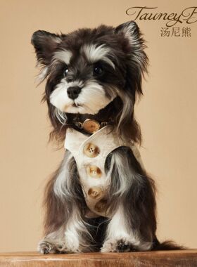 汤尼熊狗狗衣服英伦绅士西装马甲雪纳瑞马尔济斯泰迪比熊无袖背心