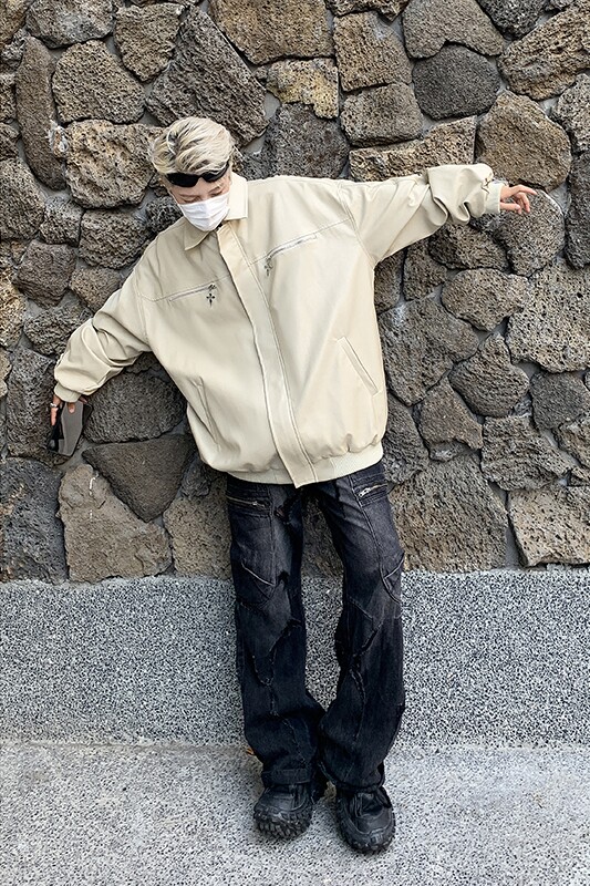 W7003特P70控138秋冬男士皮衣夹克外套翻领潮流帅气男女,男装夹克,电商B205