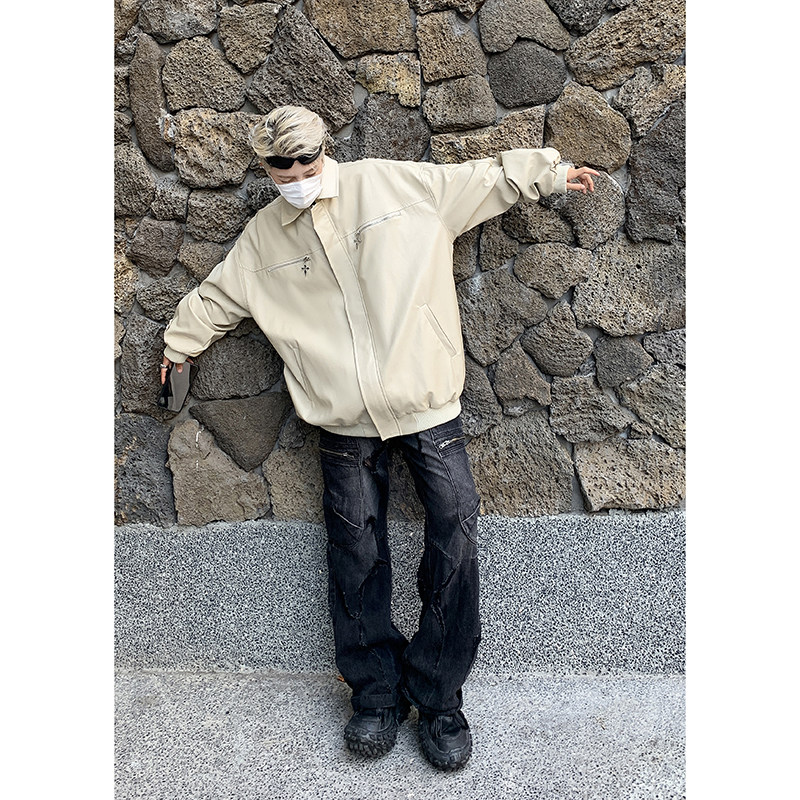 W7003 特P70 控138 秋冬男士皮衣夹克外套翻领潮流帅气男女图片
