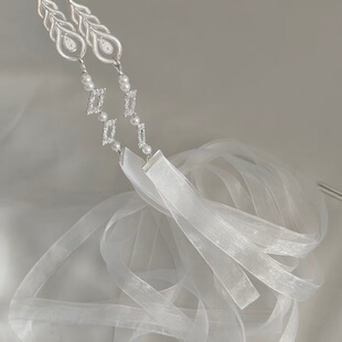 一对长丝带发簪COS古风发冠簪子汉服超仙百搭拍照长流苏古装配饰