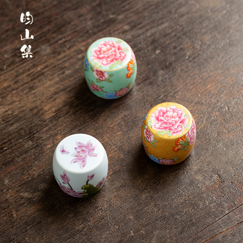 实心陶瓷高端珐琅彩复古