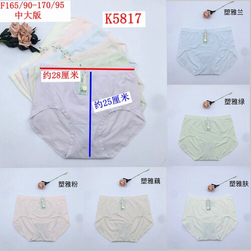 中大玉姿一族K5817新款舒适莫代尔亲肤无缝超弹力中腰女三角内裤