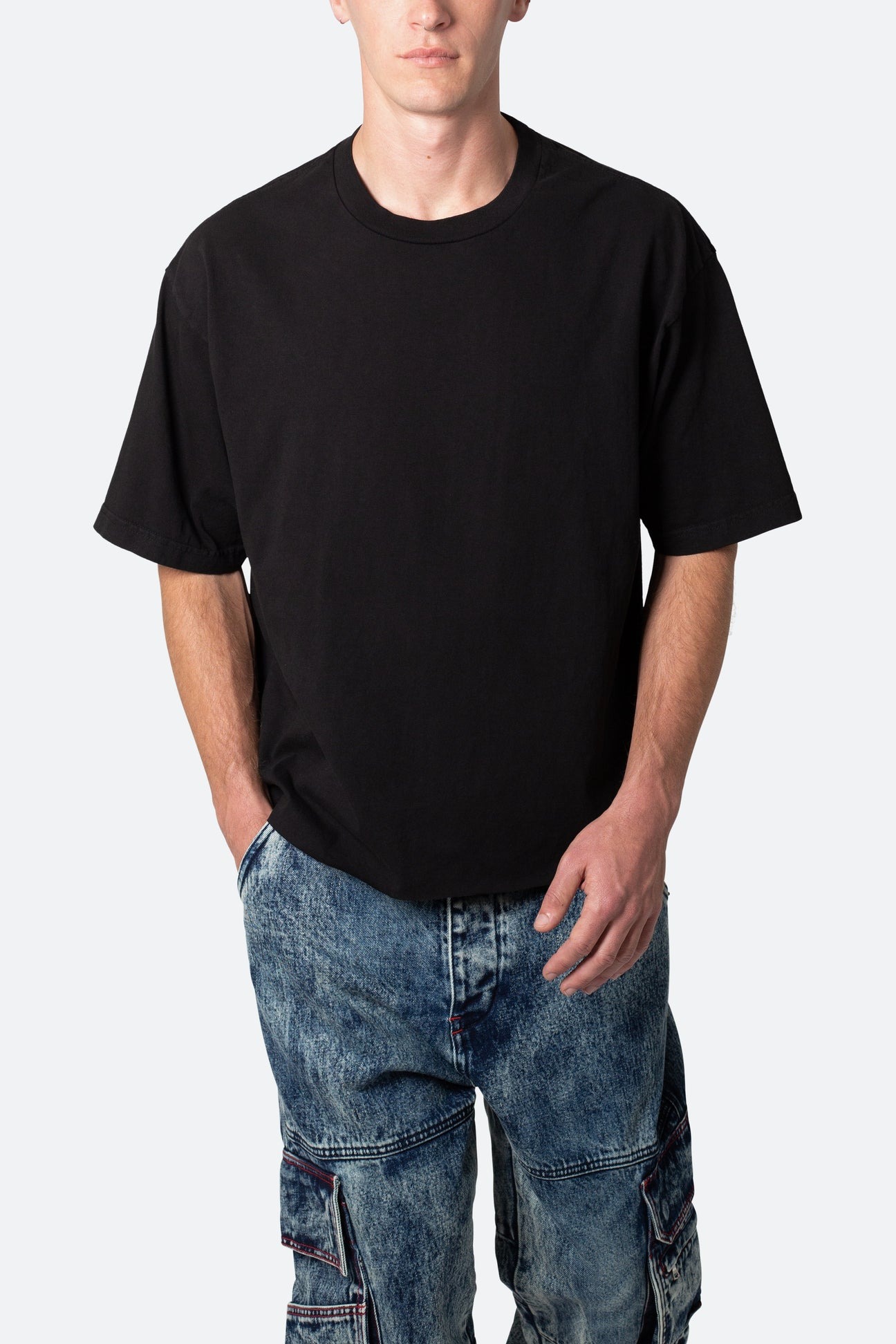 mnml短袖boxy复古纯棉T恤