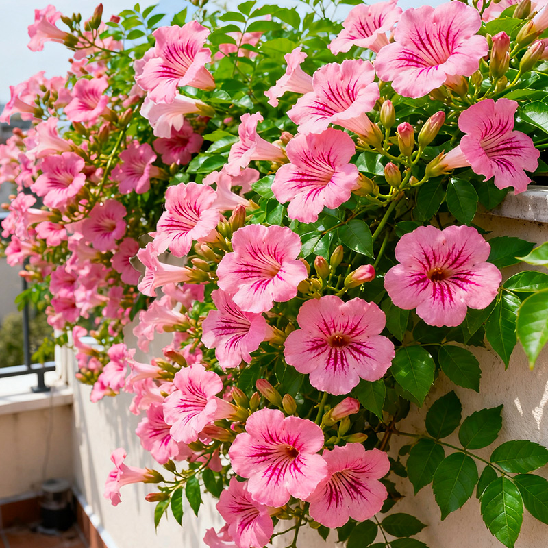 凌霄花苗盆栽爬藤耐寒热