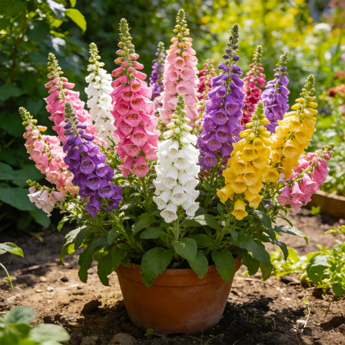 毛地黄花苗盆栽多年生宿根花卉耐寒植物阳台好养庭院常绿好养易活