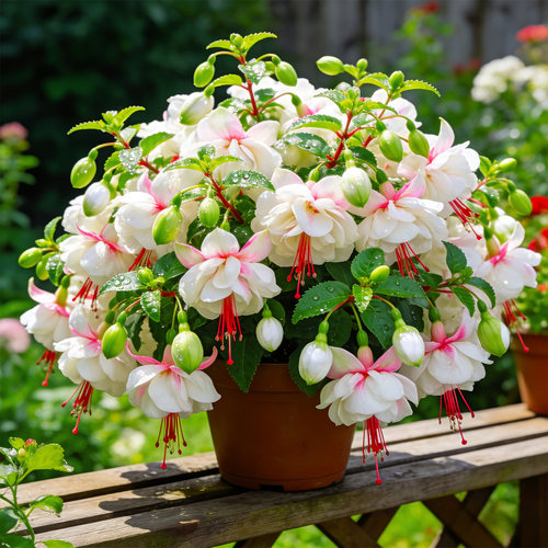 【重瓣】倒挂金钟盆栽灯笼花室内阳台四季开花不断好养绿植花苗