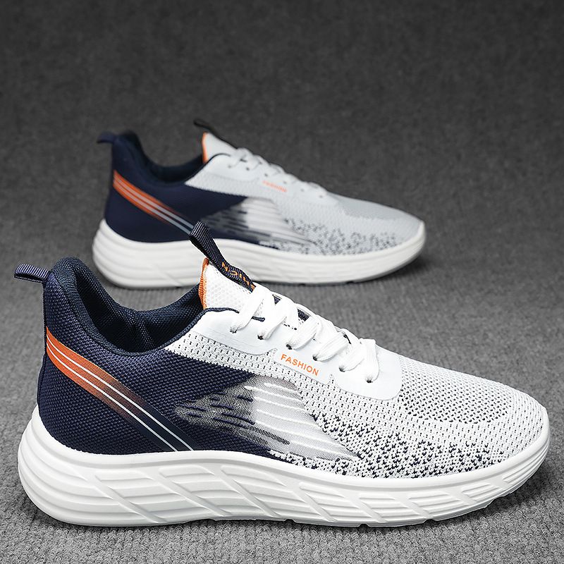 拼色车缝线休闲时尚透气青年运动