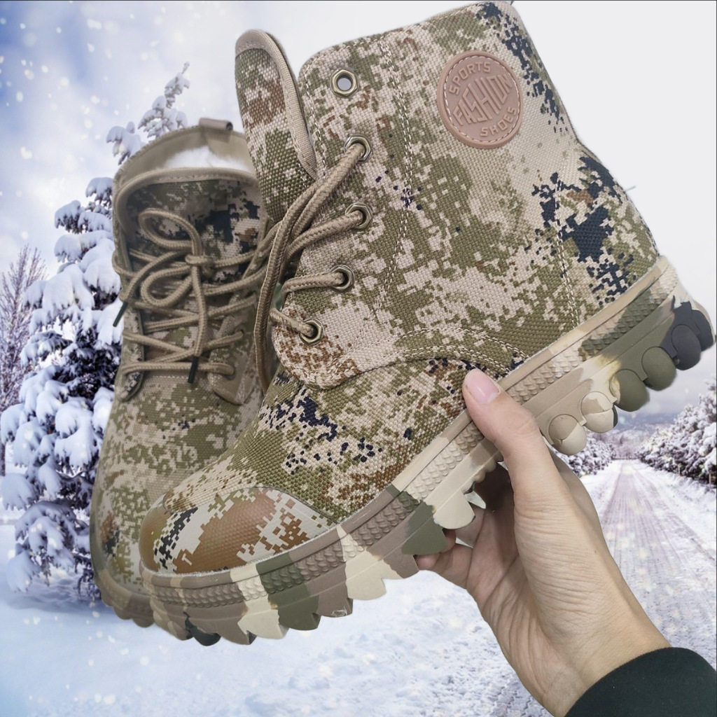 羊毛里厂家批发零下40度蒙古雪地靴特厚男雪地靴防寒防滑高帮棉靴