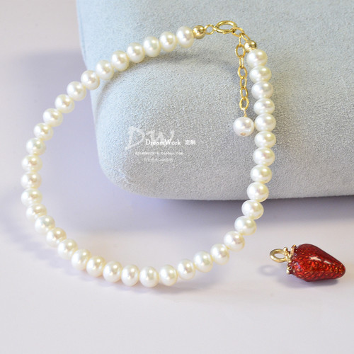 DreamWork强光珍珠手链小红书女