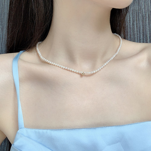 珍珠锁骨链女少女风性价比高