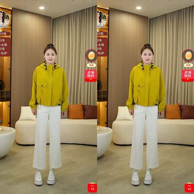 【米粒粉丝专享】D1043春季休闲户外防风时尚百搭女款派克服