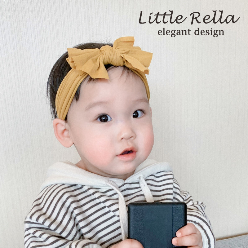 新生儿宽边发带满月摄影头饰薄款