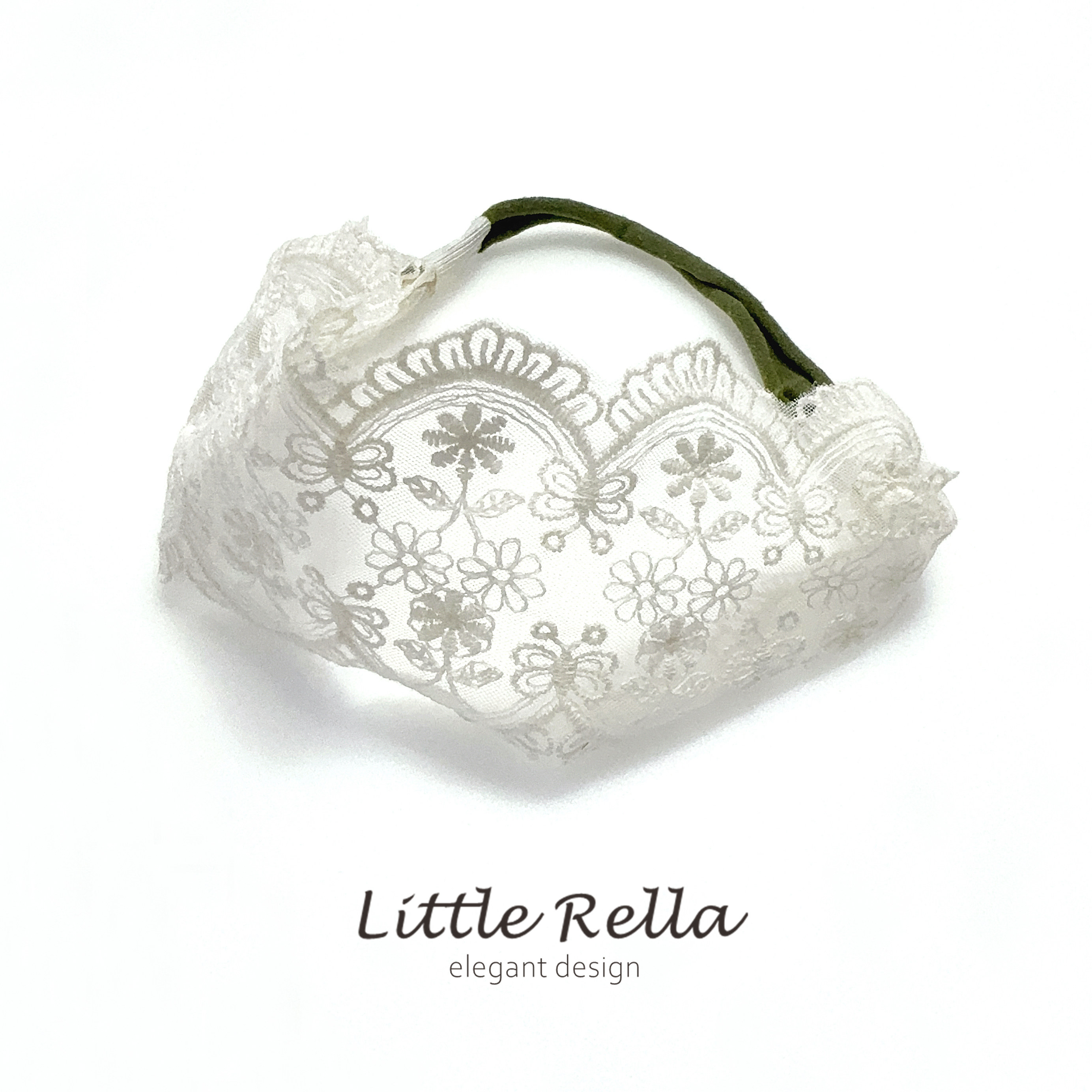 婴儿满月生日柔软蕾丝发带