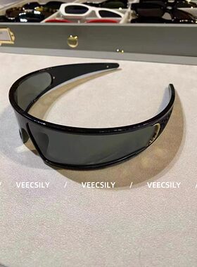 高级感弧形发箍墨镜二合一