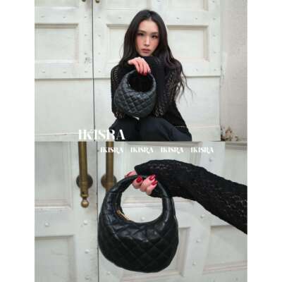 hobo菱格手拿包链条包羊皮