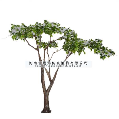仿真枫树定制盆栽大型景观树户外盆景树假绿植定做枫杨树摆件