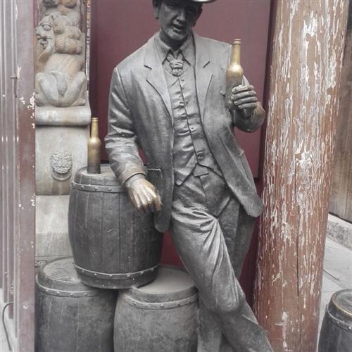 铸铜拉黄包车人物雕塑长江艺术品街道摆件装饰敲铜公园玻璃钢仿铜