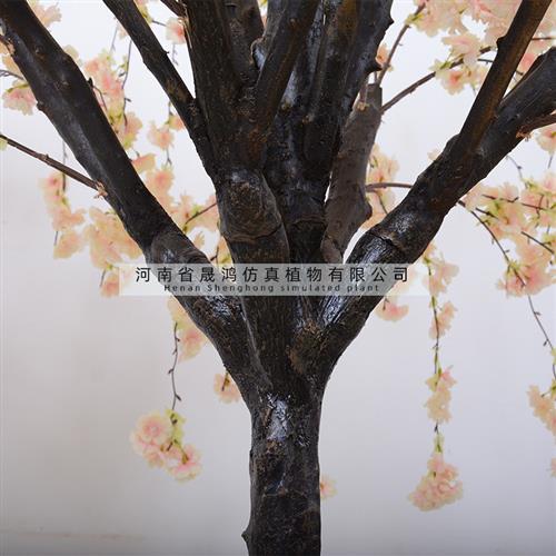 仿真垂钓樱花树各种颜色樱花树造景婚庆假樱花树现场布景仿真花树