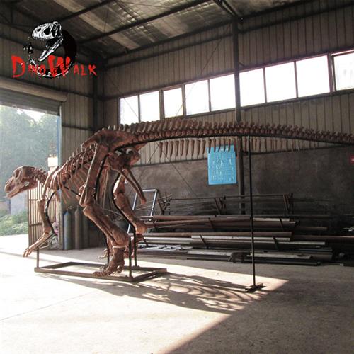 博物馆恐龙古生物化石扶绥龙禽龙骨架骨骼大型逼真玻璃钢模型标本