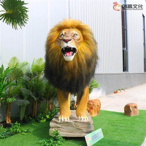 博物馆公园仿真动物狮子真实毛发触感感应互动景观科普装置,玩具/童车/益智/积木/模型,仿真/动物玩偶,淘宝优惠券,粉丝福利购,淘宝优惠卷