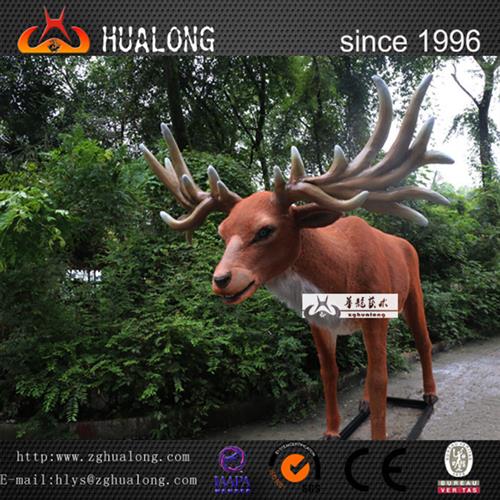 恐龙工厂仿真大角鹿:电动机械动物模型动物园商场活动美陈引流