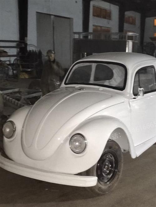 复古铁艺甲壳虫老爷车模型大型玻璃钢雕塑摆件户外美陈装饰道具车