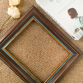 复古做旧撞色实木油画框相框画框可接装 工厂店直销 裱可定制