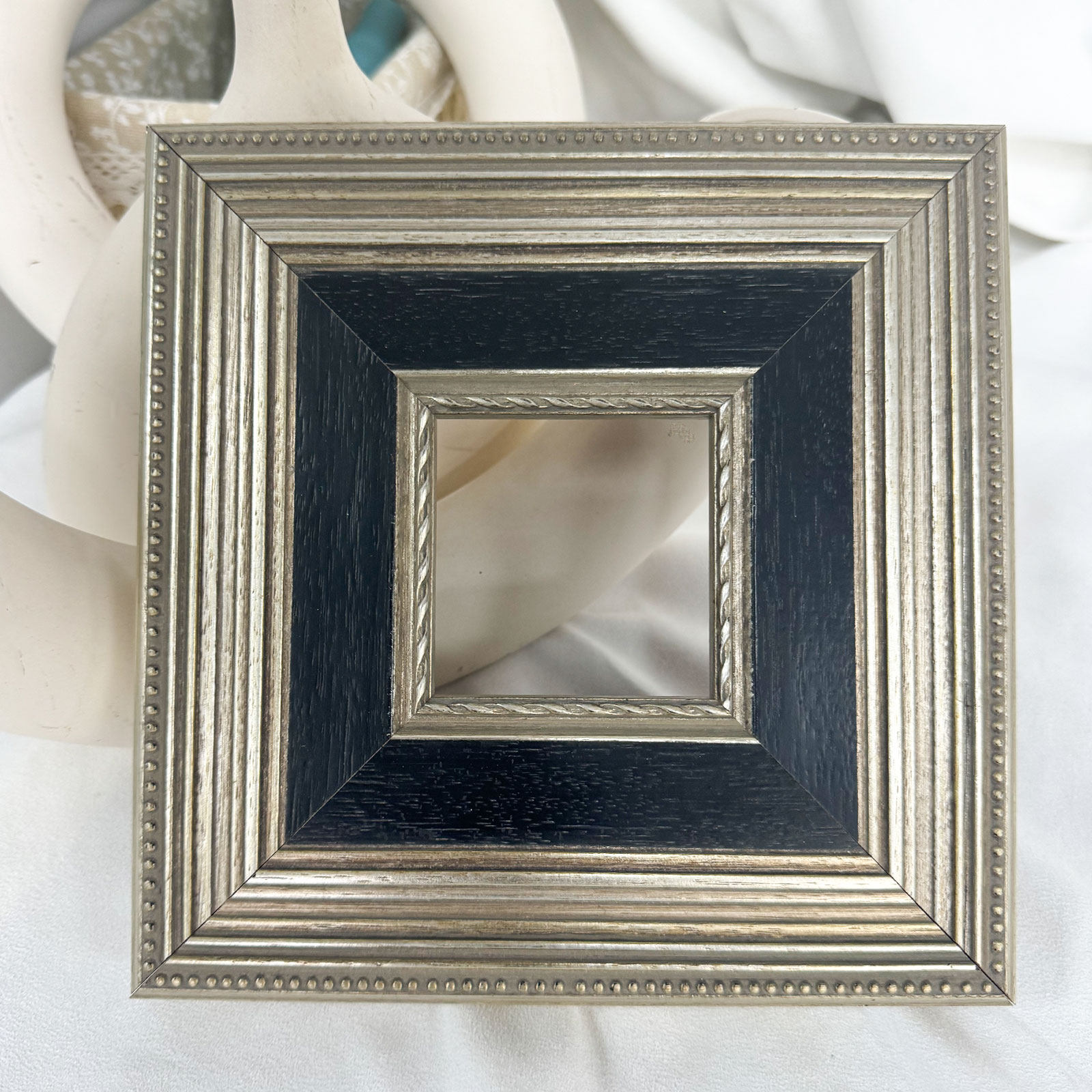 金泰凡画框实木古典黑银画框挂墙