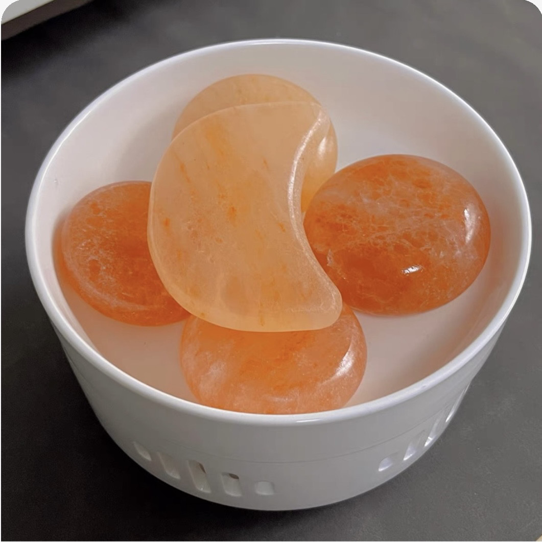 喜马拉雅天然盐石SPA热石粉晶盐疗愈spa精油按摩盐疗热敷放松解压